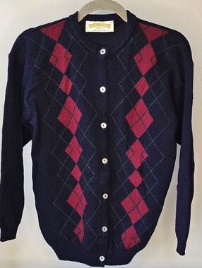 Unisex Vintage James Pringle Weavers Cardigan. Size S